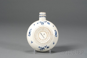 Wedgwood pearlware flask late 18<sup>th</sup> C - courtesy Skinner Inc